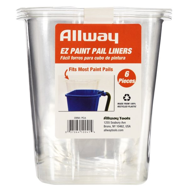 Allway Tools PCL6 EZ Paint Pail, Disposable, Plastic