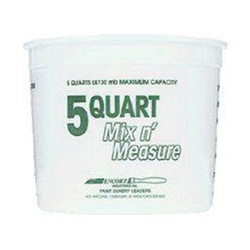 Encore Plastics 81166 Mix 'N Measure Container, 5 qt, 8-1/2 in L x 8-1/2 in W, Plastic