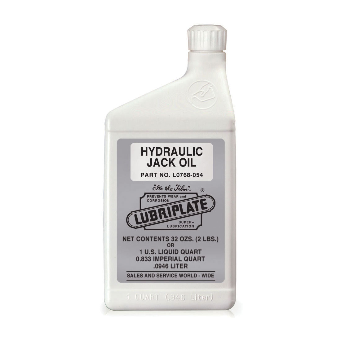 Lubriplate® L0768-054 Petroleum Based Hydraulic Jack Oil, 1 qt Bottle, Mineral Oil Odor/Scent, Amber, Liquid Form