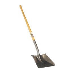 Seymour® 49832 S200™ Square Point Shovel, 8.6 in L x 10-1/2 in W, 42 in Handle L, Hardwood Handle