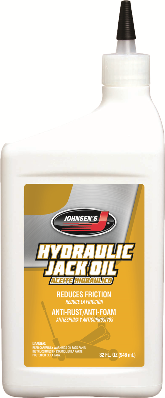 Technical Chemical Company Johnsen's 5594 Hydraulic Jack Oil, 32 oz Container, Petroleum, Light Yellow/Yellow, Liquid